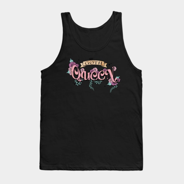 Goth Queen Tank Top by Myartstor 